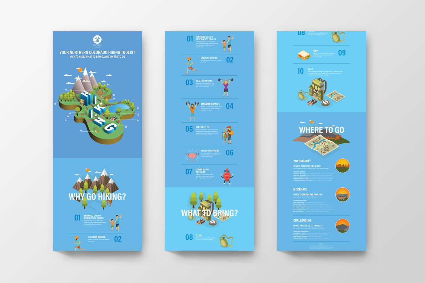 Hiking Infographic Design